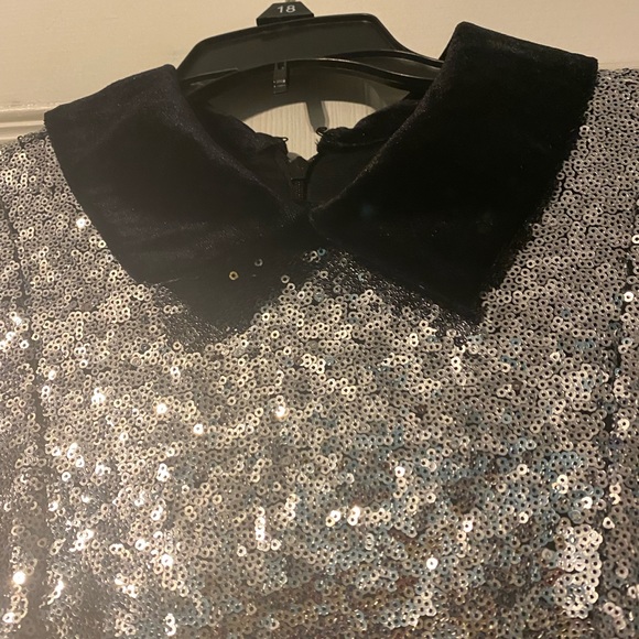 Eloquii Sparkly long sleeve Size 18 Go To Festive dress for many occasions- NBW! - Picture 1 of 4